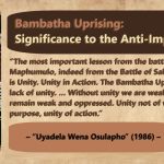 Bambatha Uprising: Significance to the Anti-Imperialist Revolution