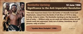 Bambatha Uprising: Significance to the Anti-Imperialist Revolution