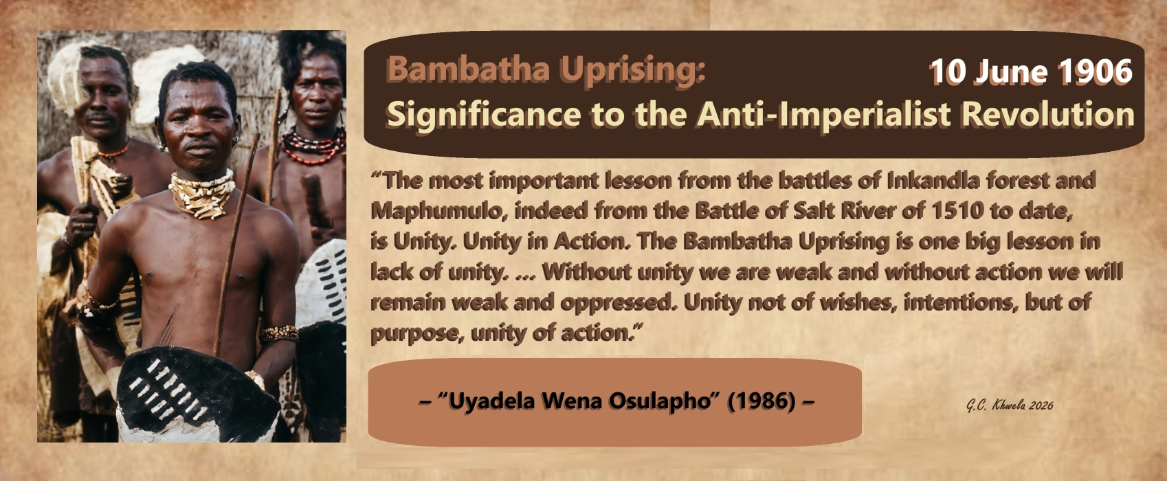 Read more about the article Bambatha Uprising: Significance to the Anti-Imperialist Revolution