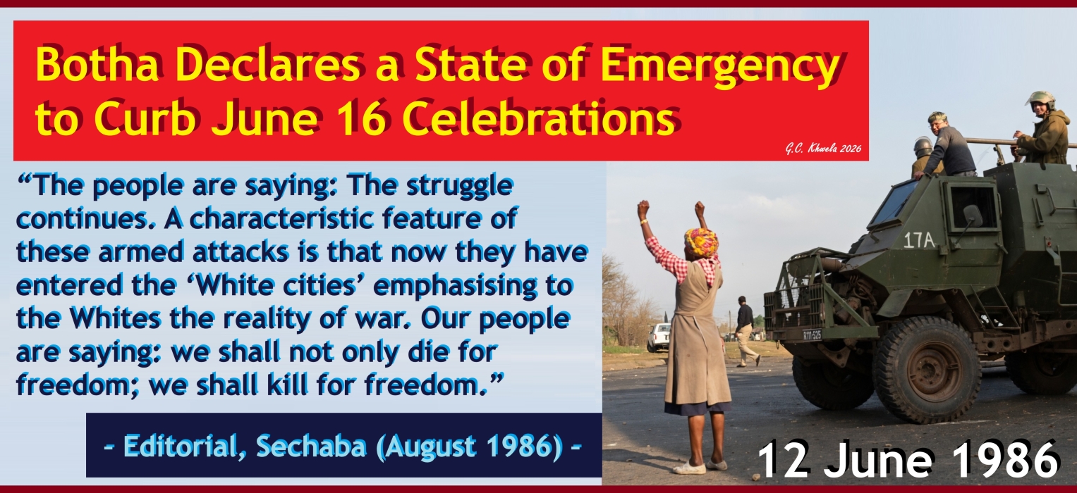 Read more about the article Botha Declares a State of Emergency to Curb June 16 Celebrations