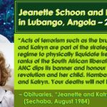Jeanette Schoon and Daughter Killed in Lubango, Angola