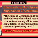 Johannesburg Bar Opposes the Suppression of Communism Bill