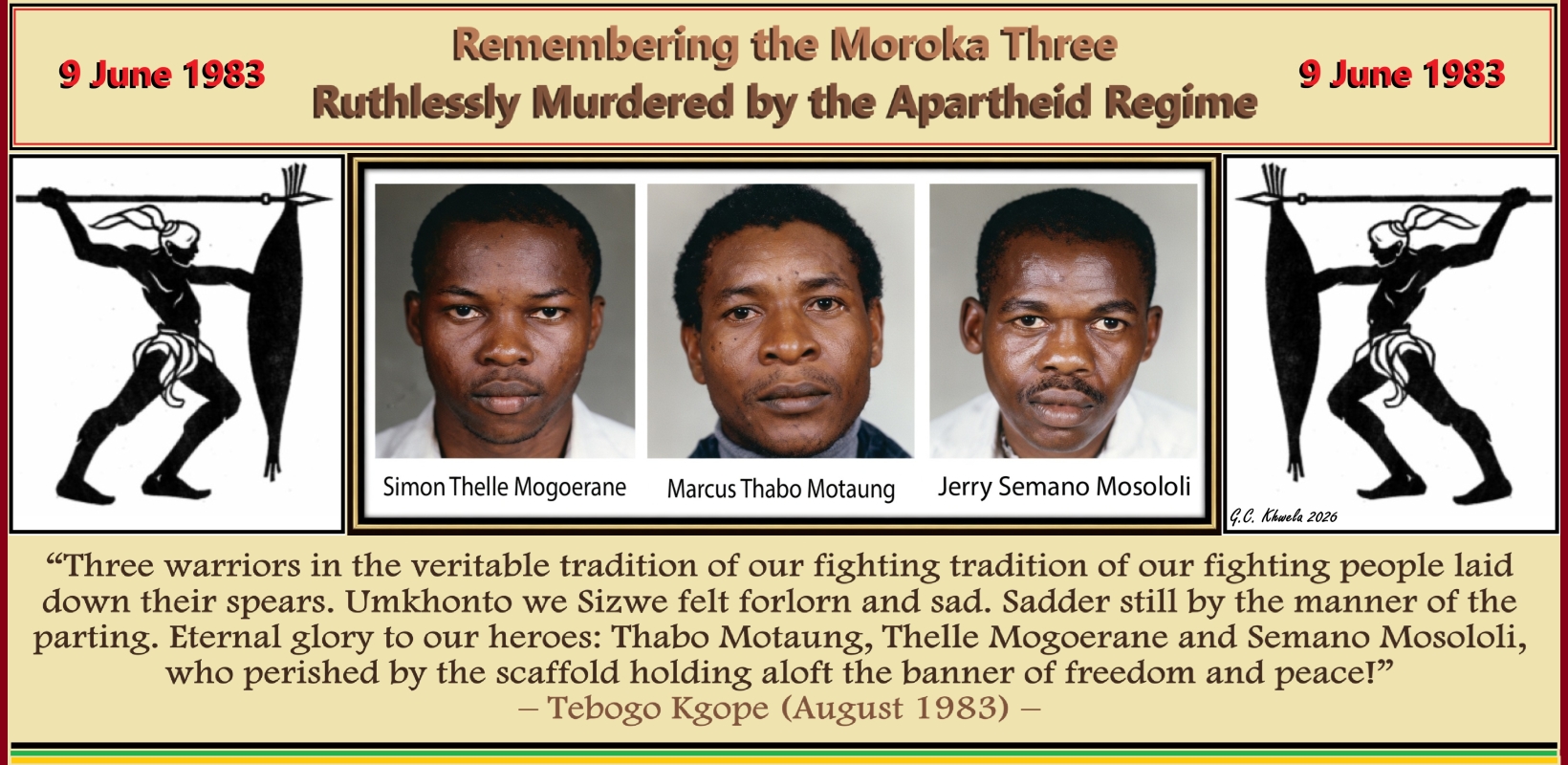 You are currently viewing Remembering the Moroka Three: Ruthlessly Murdered by the Apartheid Regime