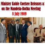 Apartheid Minister Kobie Coetsee on the Mandela-Botha Meeting