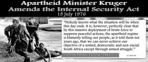 Apartheid Minister Kruger Amends the Internal Security Act