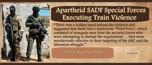 Apartheid SADF Special Forces Executing Train Violence