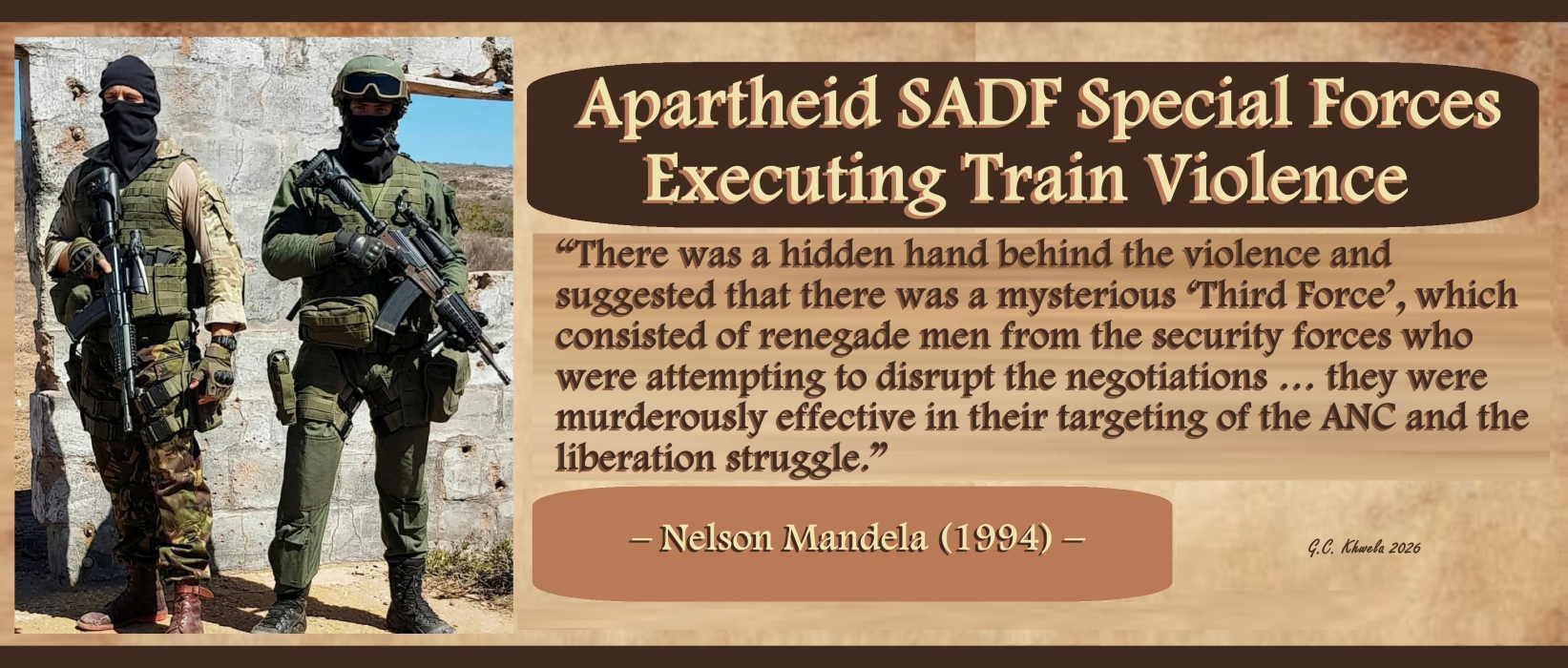You are currently viewing Apartheid SADF Special Forces Executing Train Violence