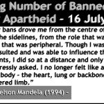 Increasing Number of Banned Persons Under Apartheid