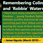 Remembering Coline Williams and ‘Robbie’ Waterwitch