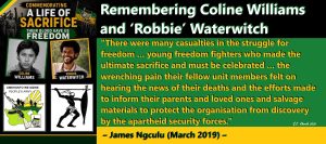Remembering Coline Williams and ‘Robbie’ Waterwitch