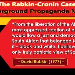 The Rabkin-Cronin Case: The Underground Propaganda Machinery