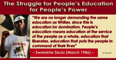 The Struggle for People’s Education for People’s Power