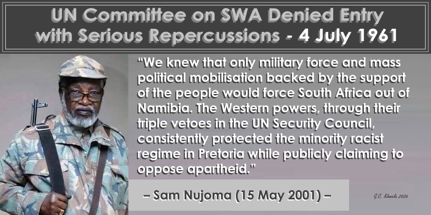 Read more about the article UN Committee on SWA Denied Entry with Serious Repercussions