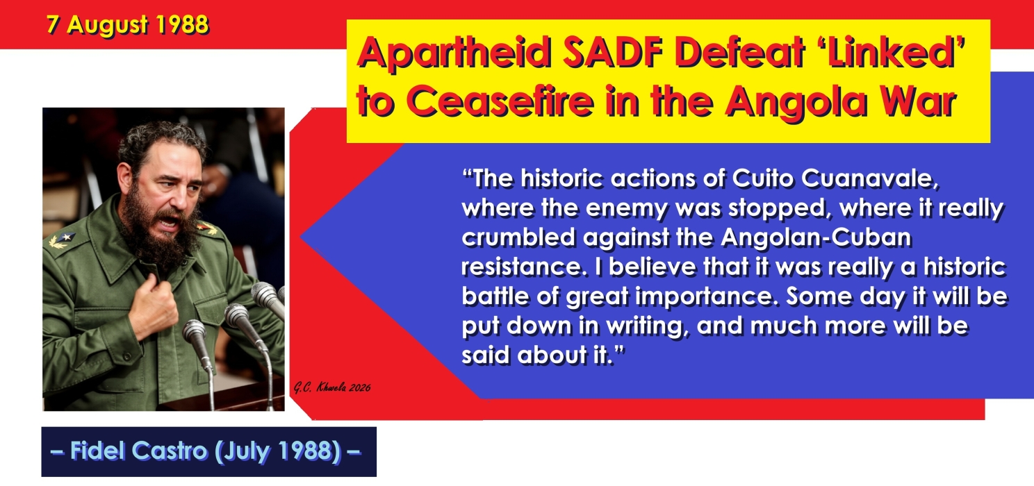 Read more about the article Apartheid SADF Defeat ‘Linked’ to Ceasefire in the Angola War