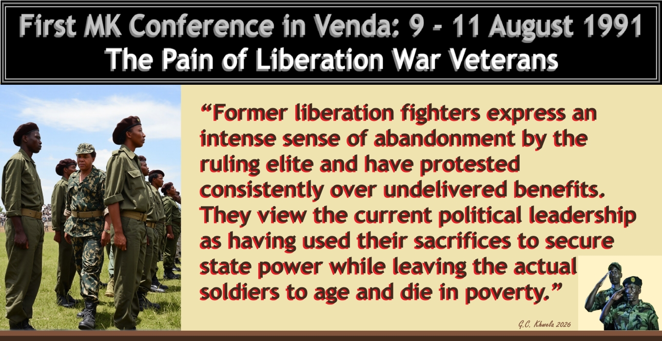 Read more about the article First MK Conference in Venda and the Pain of Liberation War Veterans