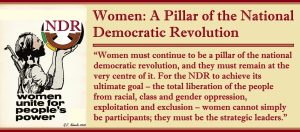 Women: A Pillar of the National Democratic Revolution